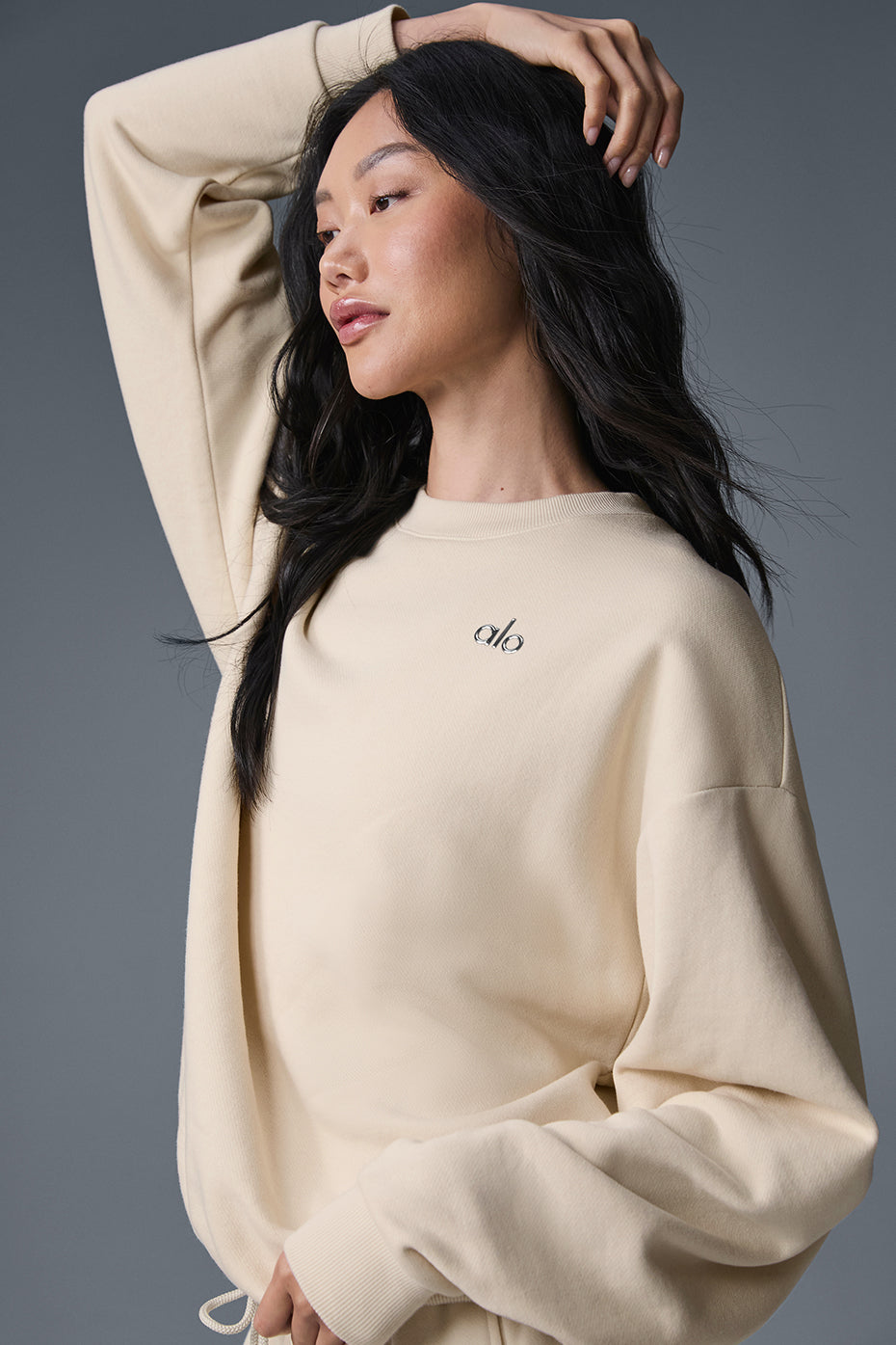 Accolade Crew Neck Pullover - Oat Milk