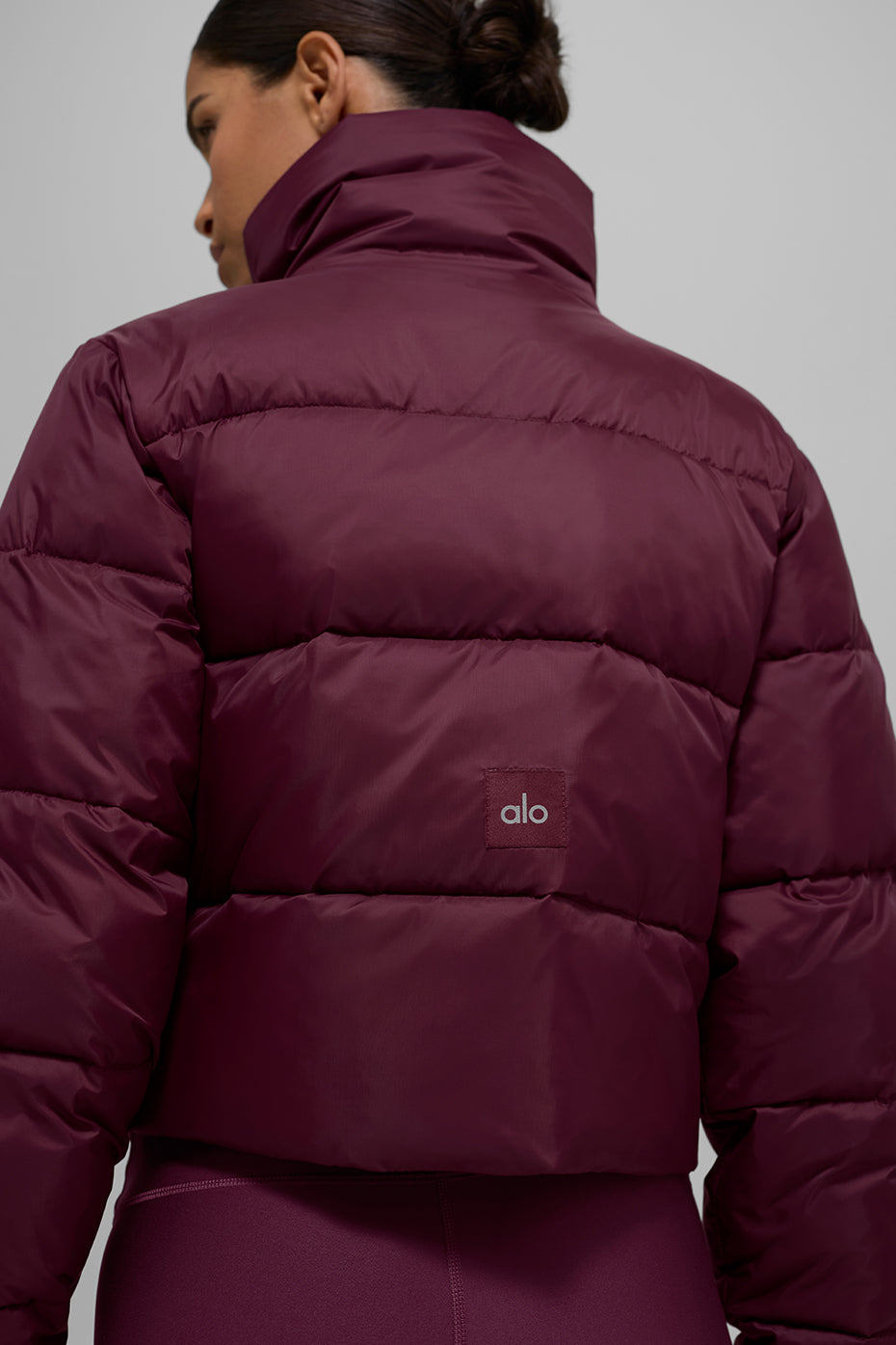 Gold Rush Puffer - Burgundy